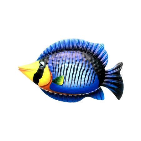 

Dyfzdhu Tropical Fish Wall Hanging Art Sculpture Garden Room Terrace Decoration