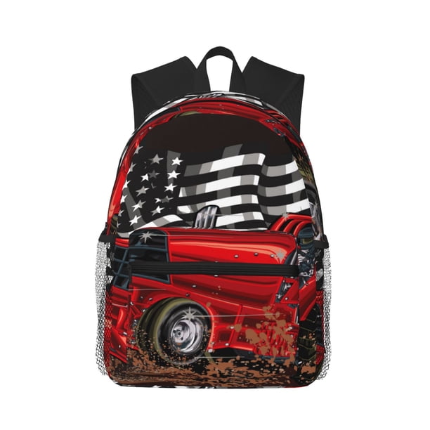 Disketp tractor Mochila Ligera Clásica con Múltiples Bolsillos, Mochila Casual para Hombre y Mujer, Ideal para Escuela, Trabajo y Viajes