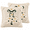 Ivory White, variant on LOMYOLO Christmas Pillow Covers 18x18 Inch Set of 2, Dark Green 3D Plush Christmas Tree Throw Pillow Covers with Bow and Embroidered Accents, Holiday Winter Couch Sofa Home Decor