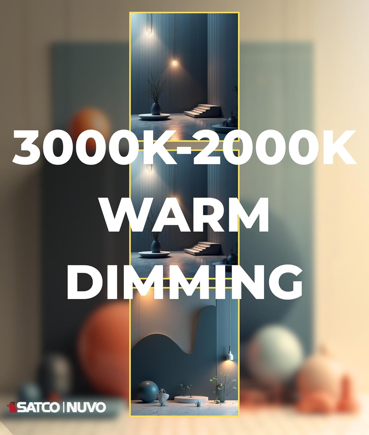 Satco S12156 LED G40 Globe Light Bulb 8W 120V  Warm Dimming 3000K-2000K White Finish 800 Lumen E26 Medium Base (6 Pack)