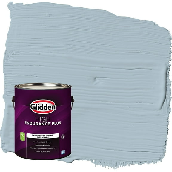 Glidden HEP Chambray / Blue Eggshell Interior Paint with Primer, 1 Gallon