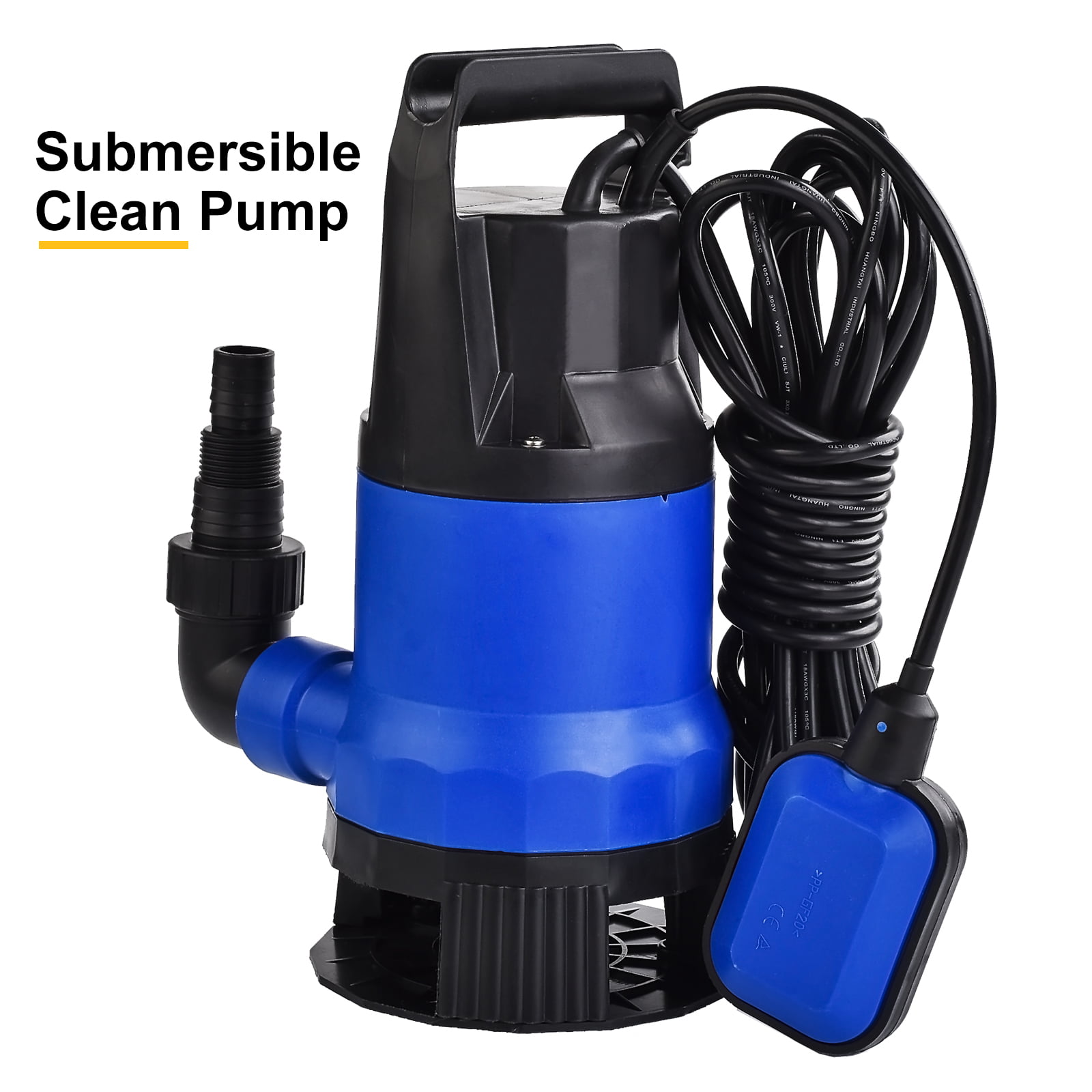 SUNCOO 1/2HP Submersible Sump Pump Clean/Dirty Water Pumping Sump Pumps 2100GPH 400W for Swimming Pool Pond Garden Hot Tub Flood Drain Water Pump 