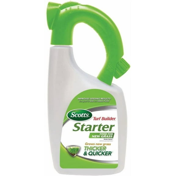 Scotts 23100 Turf Builder Starter Food for New Grass Ready Spray Hose End Attachment 12 Pack, 32 fl. oz.