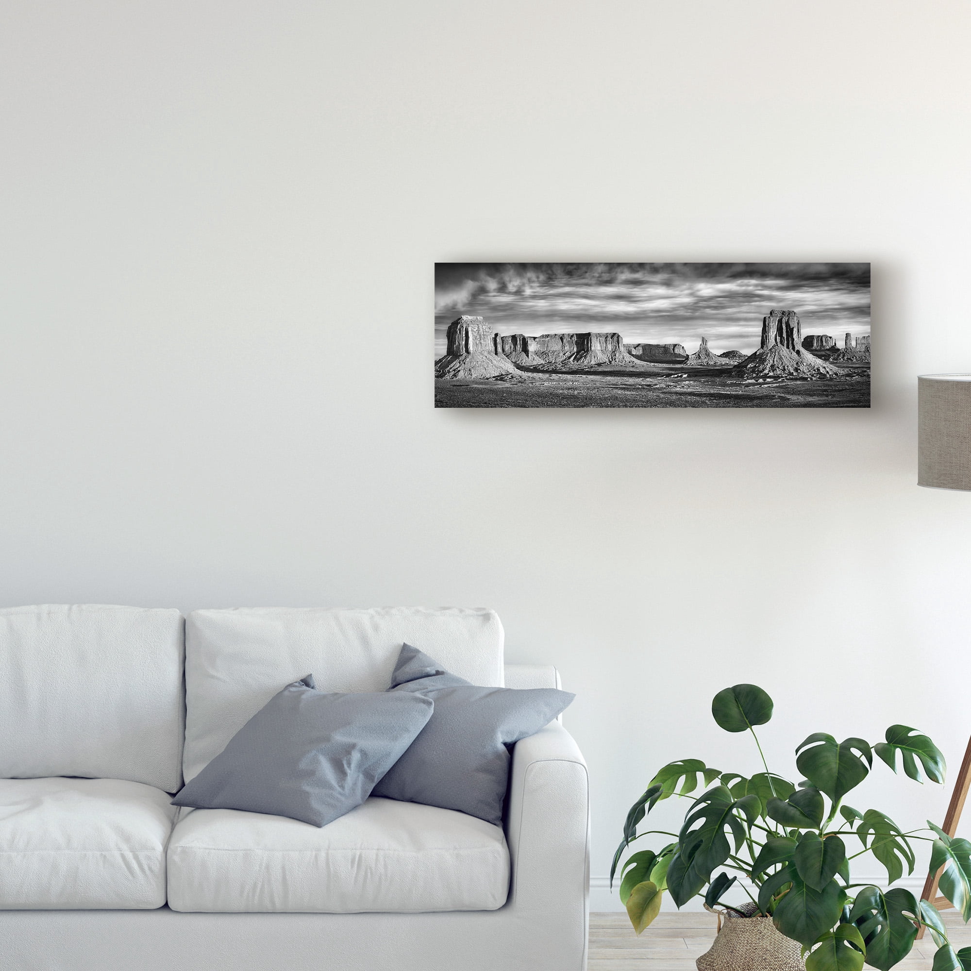 Trademark Fine Art 'Black And White Desert View VII' Canvas Art by David Drost