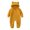 Yellow, variant on Godderr 6M-3Y Toddler Newborn Baby Rompers Ear Hooded Jumpsuit Ears Fleece Jumpsuit Outwear Long Sleeve Zipper Winter Coat Outfits for Baby Girls Jumpsuit