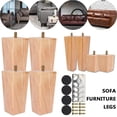 thumbnail image 2 of HOTBEST 4 X Solid Wood Furniture Feet’s Sofa Cabinets Beds Square Legs for Settee Table Home Accessories 60/100/150mm, 2 of 6