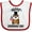 White and Red, variant on Inktastic Happy Groundhog Day February Boys or Girls Baby Bib