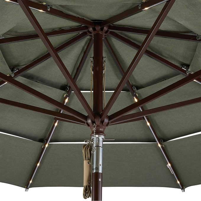 Proshade 11 Led Solar Aluminum Market Umbrella Walmart Com Walmart Com