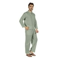 thumbnail image 2 of Inkmeso SolidNightwearSet For Men's Short Sleeve Pjs Loungewear Sets Soft Cotton Designer Sleepwear, 2 of 7