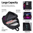 thumbnail image 4 of Balery Futuristic Purple Panther A、 Mochila escolar 3 en 1 para niños: mochila resistente con lonchera térmica y estuche para lápices. Mochila escolar para niños y niñas., 4 of 7