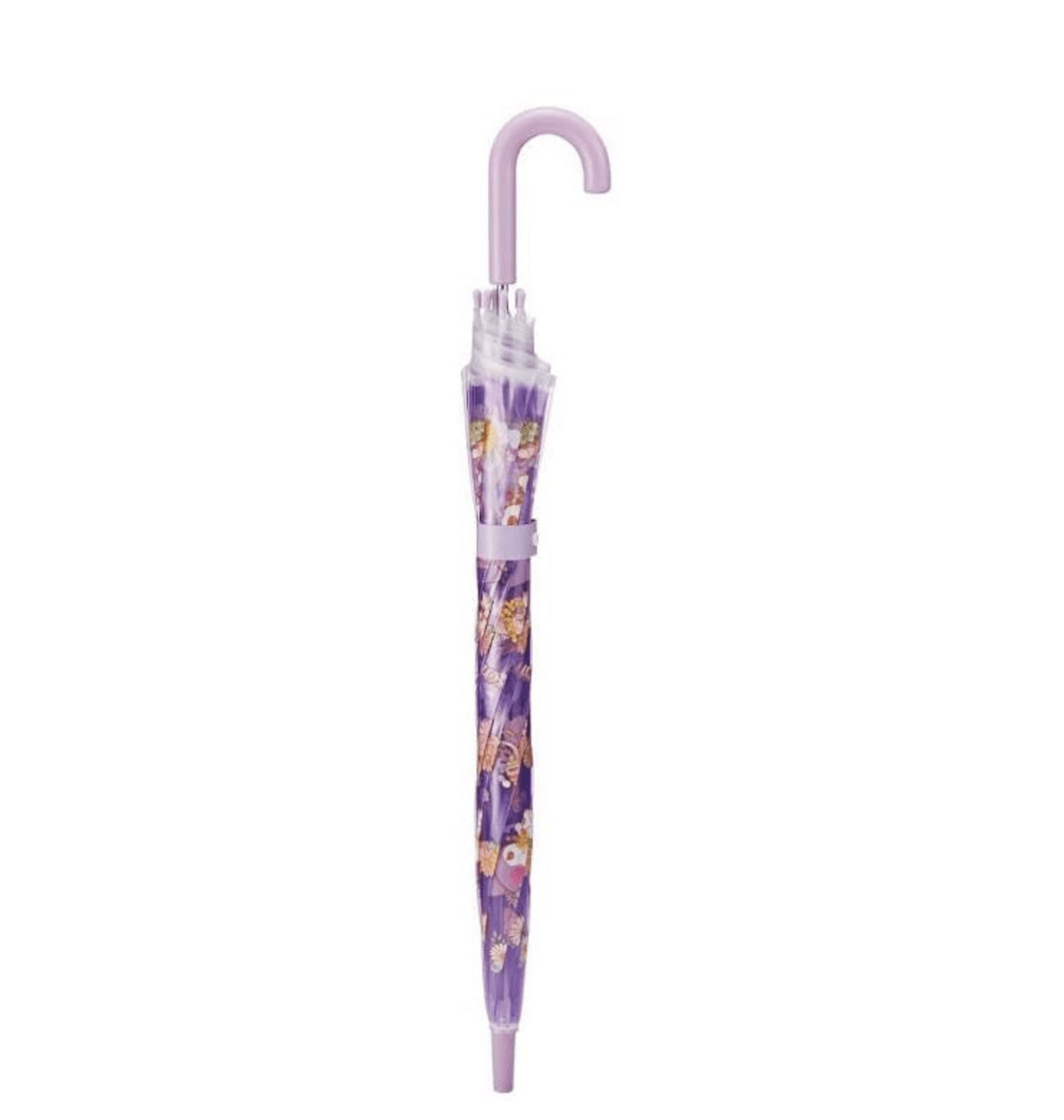 Sanrio Kuromi Transparent Stick  Rain Umbrella, Purple, 1