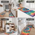thumbnail image 5 of Colorful Rainbow Tie Dye Spiral Pattern Kitchen Rugs Sets Of 3,Kitchen Runner Rugs Non Skid Washable,Decorative Kitchen Floor Mats for Kitchen,Sink,Laundry,17"x30"+ 17"x47" + 17"x59", 5 of 6