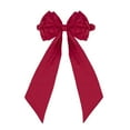 thumbnail image 2 of 2PC Double-decker Chair Sashes Christmas Red Chair Bows for Chairs 11.8*29.5“ Elastic Red Velvet Sashes Chairs Bows for Christmas Banquet Home Wedding Events Holiday Event Decor Banquets Party, 2 of 9