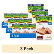 (3 pack) Nature Valley Biscuit Sandwiches, Cinnamon Almond Butter, 10 Bars, 13.5 oz