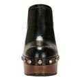 thumbnail image 3 of YDN Women's Wooden Platform Heeled Mules Closed Round Toe High Block Heel Slip On Clogs Shoes with Studs Evening Party Daily Outfit Footwear Size 7 Black, 3 of 6