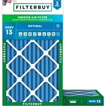 Filterbuy 8x30x2 MERV 13 Health Defense, Pleated HVAC AC Furnace Air Filters (2-Pack)