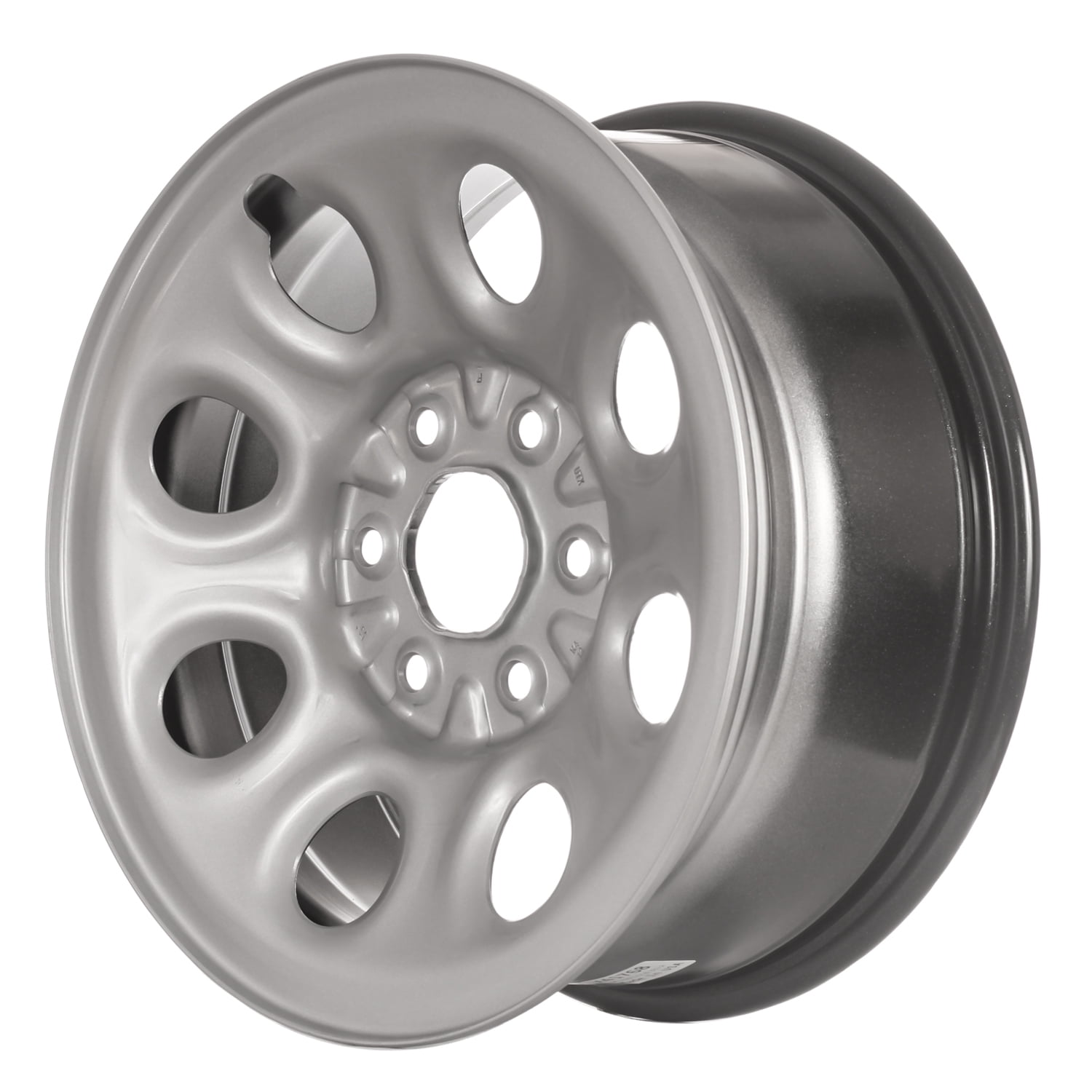 Car & Truck Parts 17 inch 6 Lug Steel Wheel Rim Wheels Silver Set for