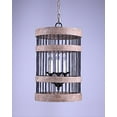 thumbnail image 1 of Lustre Cylindrique en Bois et Métal, 1 of 1