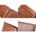 thumbnail image 3 of Monedero pequeño para hombre, tarjetero, mini monedero retro, tarjetero pequeño, café claro, 3 of 5