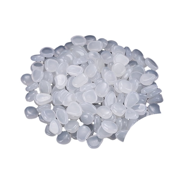 Injueey Piedras luminosas de amplia aplicación para decoraciones de acuarios, no fáciles de deformar, brillan en rocas oscuras Jardín y Patio blanco