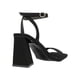 thumbnail image 2 of Zapatillas Gamuza Mujer Tacón Bloque Abiertas Bajas Casuales negro 26 Head Over Heels 2043, 2 of 4