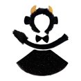 thumbnail image 1 of Conjunto de orejas y cola de vaca. Diadema con orejas de vaca para decoración de carnaval y Halloween. 4 piezas, 1 of 9
