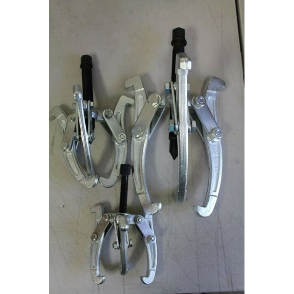 Code Auto Tools Gear Puller Set, Heat-treated Steel, 3 Piece