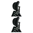 thumbnail image 2 of Cateissary Soporte para respaldo de silla ejecutiva, fácil de instalar y soporte relajante portátil, reposacabezas para silla ejecutiva negro 2.2 2Conjunto, 2 of 6