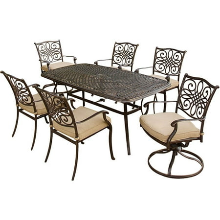 Traditions 7-Piece Metal Patio Dining Furniture Set