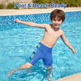 thumbnail image 4 of BIG ELEPHANT Toddler Boys' Swim Trunks with Mesh Liner - Stretch Athletic Shorts 2-Pack (3T-10Y), 4 of 9