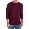 thumbnail image 2 of GIRUNS Mens Waffle Crew Neck Long Sleeve Pullover Shirts Casual Lightweight Fitted Basic T-Shirt, 2 of 6