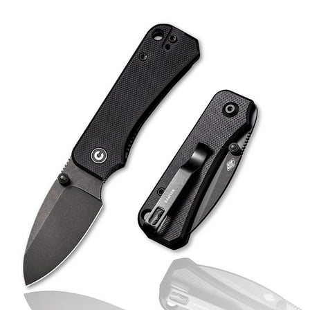 CIVIVI Baby Banter Pocket Folding Knife 2.34" Nitro-V Blade Small Knife with Titanium Thumb Stud Opener WM-C19068S-2