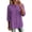 Purple#3/4 sleeve cotton linen shirts for women, variant on Lcziwo Womens Linen 3/4 Sleeve Tops Pleated V Neck Button Down Cotton Shirts Oversized Casual Summer Vacation Blouses 2026 Khaki,S