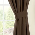 thumbnail image 2 of Blazing Needles Twill Drapery Panel (Set of 2), 108" by 52", Chocolate, 2 of 2