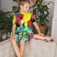 thumbnail image 4 of Yiaed Trolls Ensemble de Pyjamas à Manches Courtes pour Enfants, Ensemble de Pyjamas d'Été pour Enfants Col Rond 2 Pcs Vêtements pour Garçons et Filles-4TG, 4 of 6