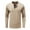 Apricot, variant on ameIAEA Fall Shirts for Men Long Sleeve Crewneck Button Shirts Solid Color Work Tops with Pockets