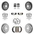 thumbnail image 1 of Transit Auto Front Rear Disc Brake Caliper Coated Rotors Drums Semi-Metallic Pads Shoes Wheel Cylinders and Hardware Kit (11Pc) for Car 2006 Pontiac Pursuit 2.2L with Brakes KCG-100383P, 1 of 11
