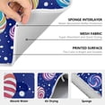 thumbnail image 6 of Yayeee Dish Drying Mat for Kitchen Counter 16" x 18" Microfiber Super Absorbent Coffee Decorative Pad, Blue Colorful Candies, 6 of 9