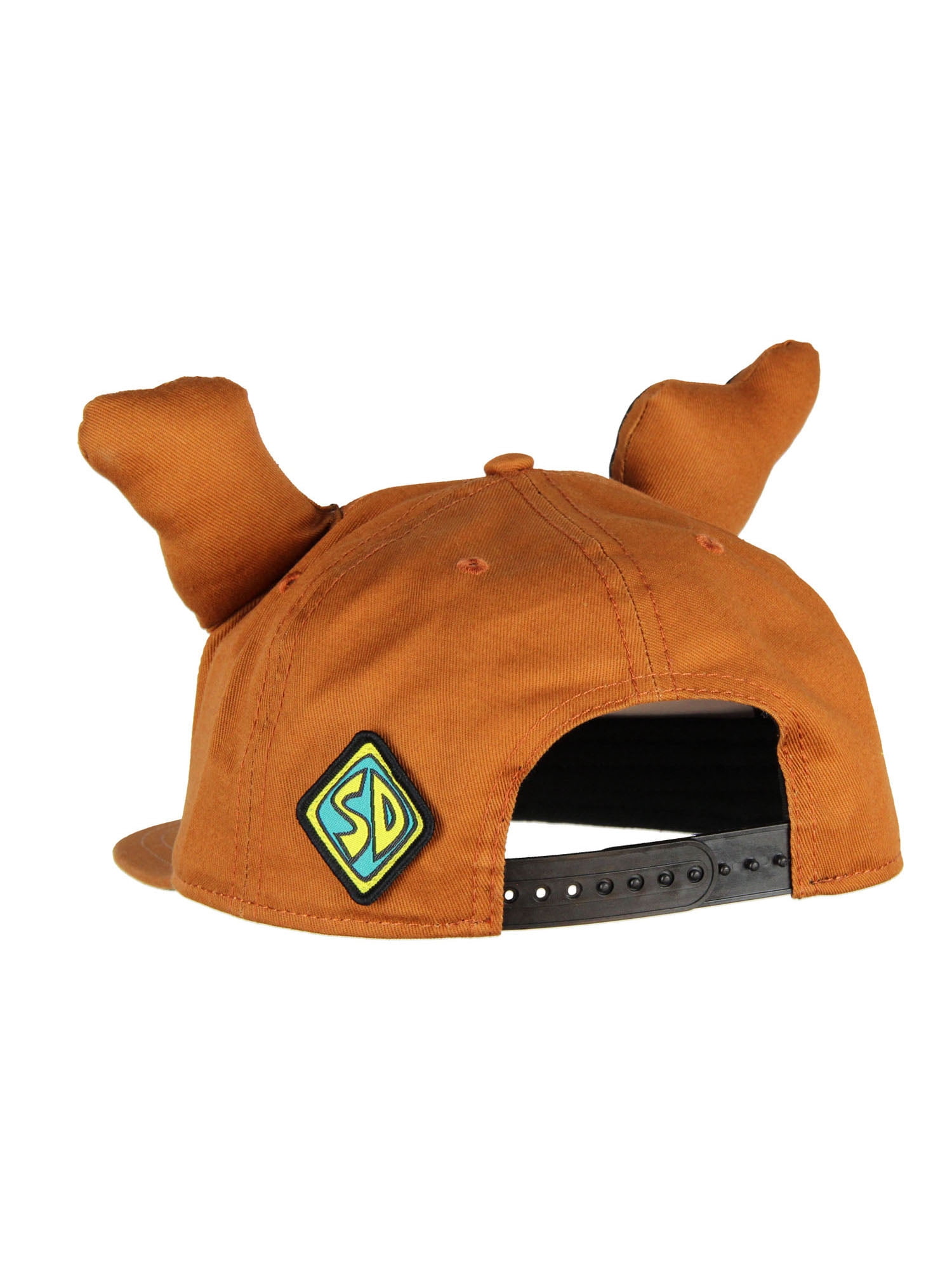 Scooby Doo Embroidered Character Face Adult Adjustable Snapback Hat Cap With 3D Ears