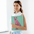 thumbnail image 6 of FORMRS 3 Ring Binder with Pockets 1.5" D-Rings Clip Board 200 Sheets Capacity, Pink Cheetah, 6 of 8