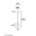 thumbnail image 5 of E11071-122BKPG-ET2 Lighting-Pebble - 2W 1 LED Mini Pendant-4.75 Inches Tall and 1.5 Inches Wide, 5 of 5