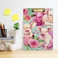 thumbnail image 6 of FMSHPON Cute Pig Clipboard Hardboard Wood Nursing Clip Board and Pull for Standard A4 Letter 13x9 inches, 6 of 8