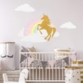 thumbnail image 1 of Large Rainbow Wall Decals (Unicorn and rainbow), 1 of 4