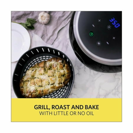 Bella - 5.3-qt. Digital Air Convection Fryer - Black