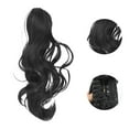 thumbnail image 4 of Unique Bargains 1 Pc Inward-curling Wig Hair Clips for Hair Extension 23.62" Length Black, 4 of 6