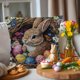 thumbnail image 5 of Decoración de Mesa de Pascua Easter Bunny Egg-Print Pillowcase with Embroidery Inspiration Polyester Christmas Pillowcase Decoración del hogar, 5 of 6