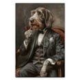 thumbnail image 3 of Hudo Spinone Italiano Painting Gentleman Style on Canvas, Spinone Italiano Vintage Costume Style Animals Posters For Home Decorations, Living Room, Bathroom Decor, 3 of 5