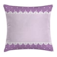 thumbnail image 1 of Mauve Decor Throw Pillow Cushion Cover, Old Fashion Ornate Lace Pattern with Classical Polka Dots Background Image, Decorative Square Accent Pillow Case, 20 X 20 Inches, Lilac Lavender, by Ambesonne, 1 of 2