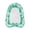 Green, variant on Tropical Floral Print Mesh Inflatable Pool Float, Thickened PVC Lounge Inflatable Water Floating Lounge Chair (Flamingo)
