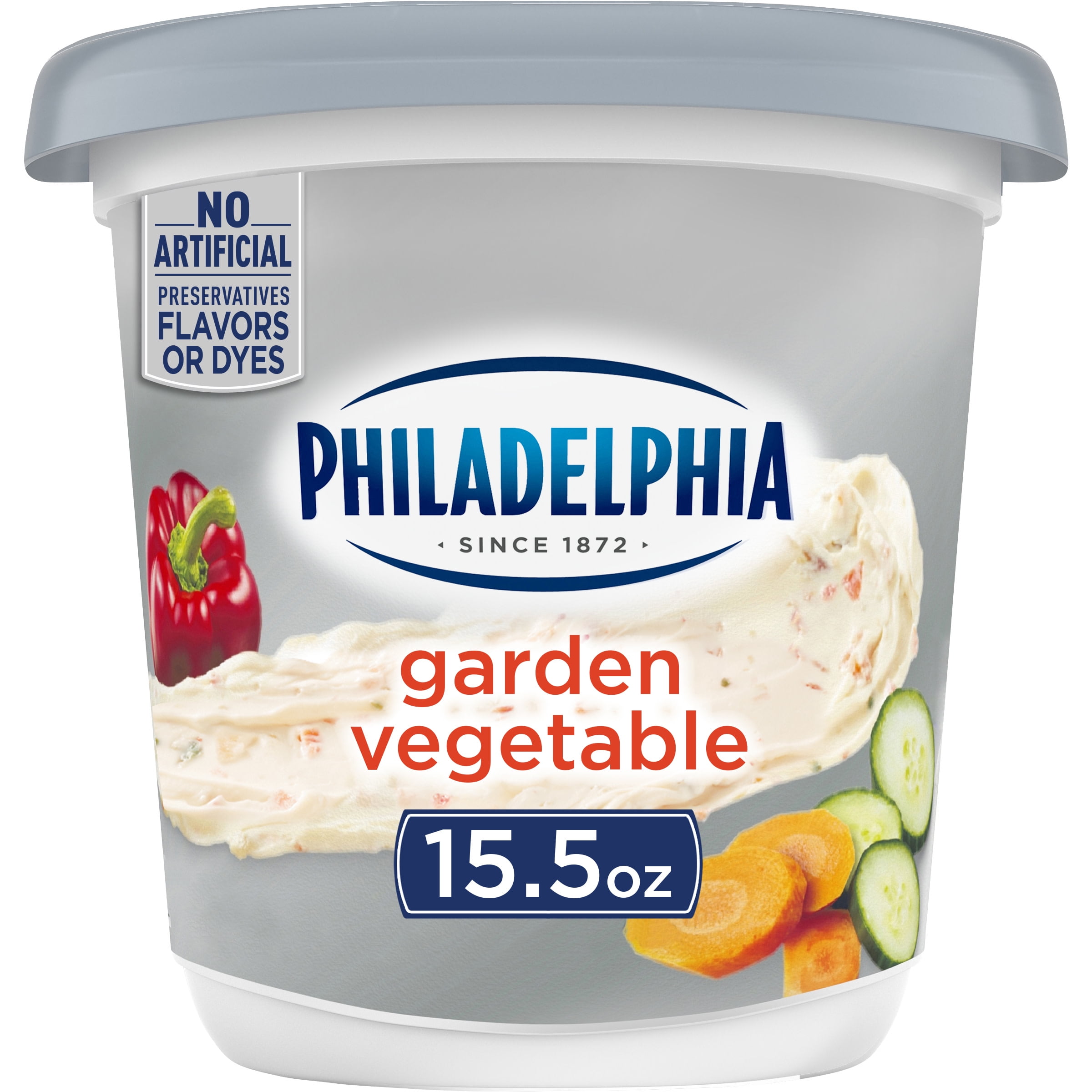 Philadelphia Garden Vegetable Cream Cheese Spread, 15.5 oz Tub